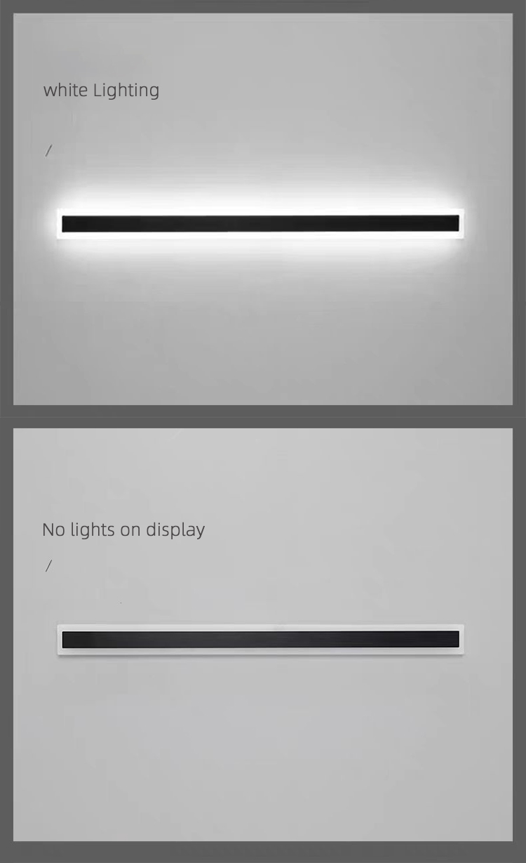 Modern IP65 Waterproof Outdoor Exterior LED Linear Strip Wall Mounted Light for Wall Home Courtyard Outdoor Wall Light