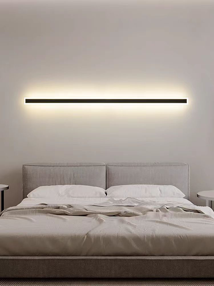 Modern IP65 Waterproof Outdoor Exterior LED Linear Strip Wall Mounted Light for Wall Home Courtyard Outdoor Wall Light