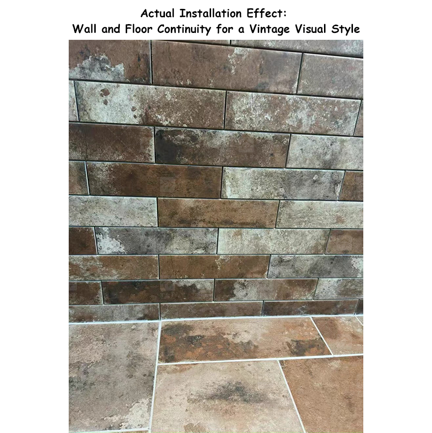 75x300 Mm Small American Vintage Matte Strip Backsplash Kitchen Tiles for Bathroom or Living Room Villa Walls and Floors