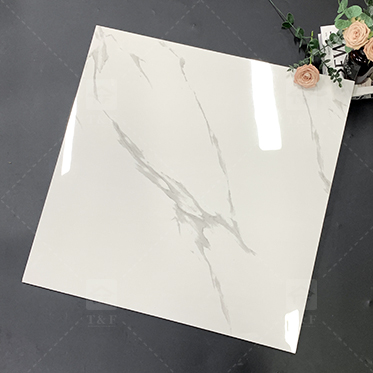 Hot Sale 60x60 Carrelage Carreaux De Sol White Marble Porcelain Polished Glazed Wall Floor Tile