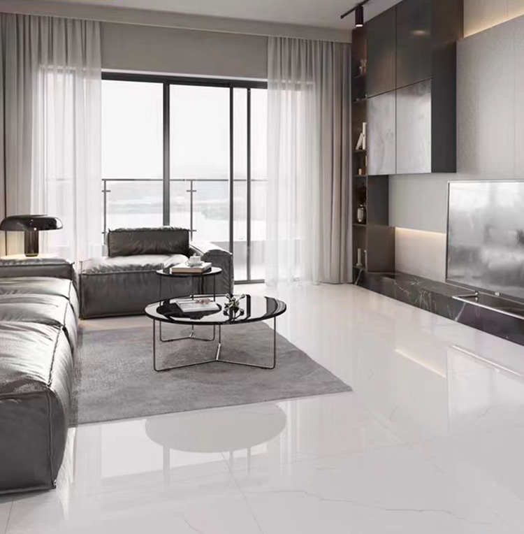 Hot Sale 60x60 Carrelage Carreaux De Sol White Marble Porcelain Polished Glazed Wall Floor Tile