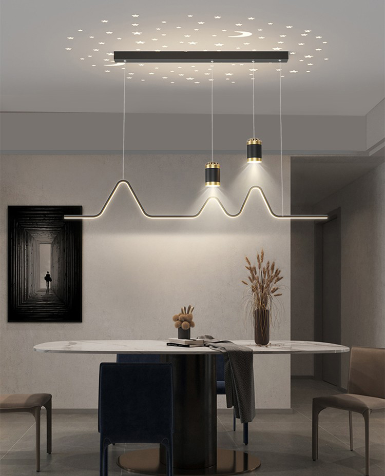 Nordic LED Kitchen Island Pendant Lighting Dining Room Ceiling Hanging Chandelier Light Fixture