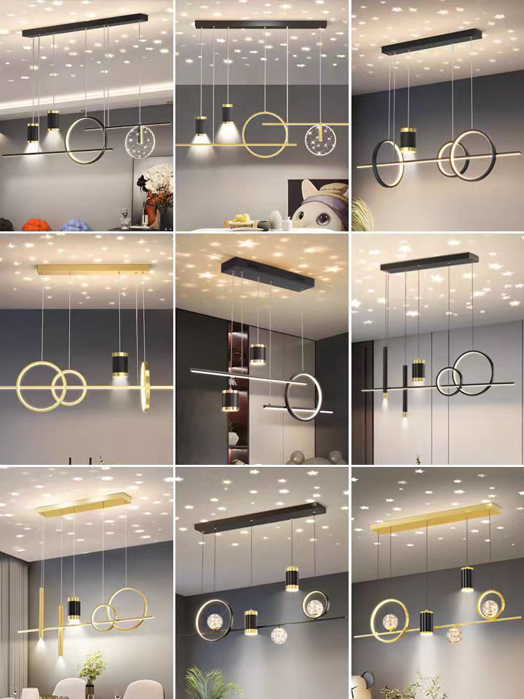 Nordic LED Kitchen Island Pendant Lighting Dining Room Ceiling Hanging Chandelier Light Fixture