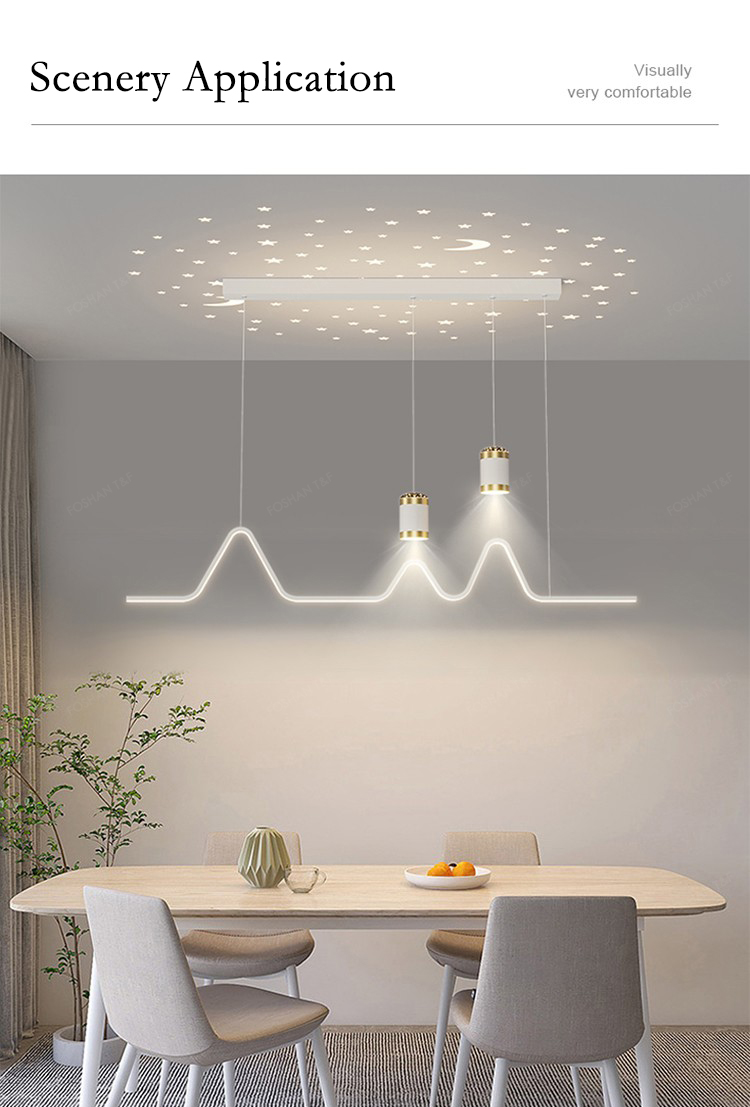 Nordic LED Kitchen Island Pendant Lighting Dining Room Ceiling Hanging Chandelier Light Fixture