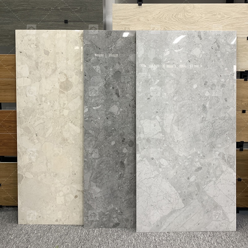 Hot 60x60 60x120 Gloss Marble Floor Tile Villa Hotel Indoor Tiles for Bathroom Living Room Floor