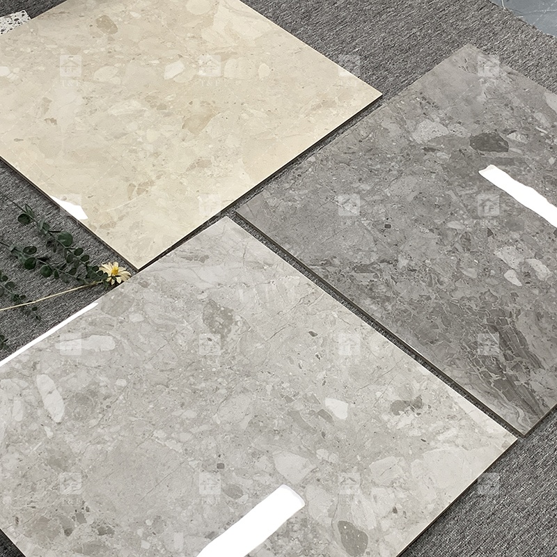 Hot 60x60 60x120 Gloss Marble Floor Tile Villa Hotel Indoor Tiles for Bathroom Living Room Floor
