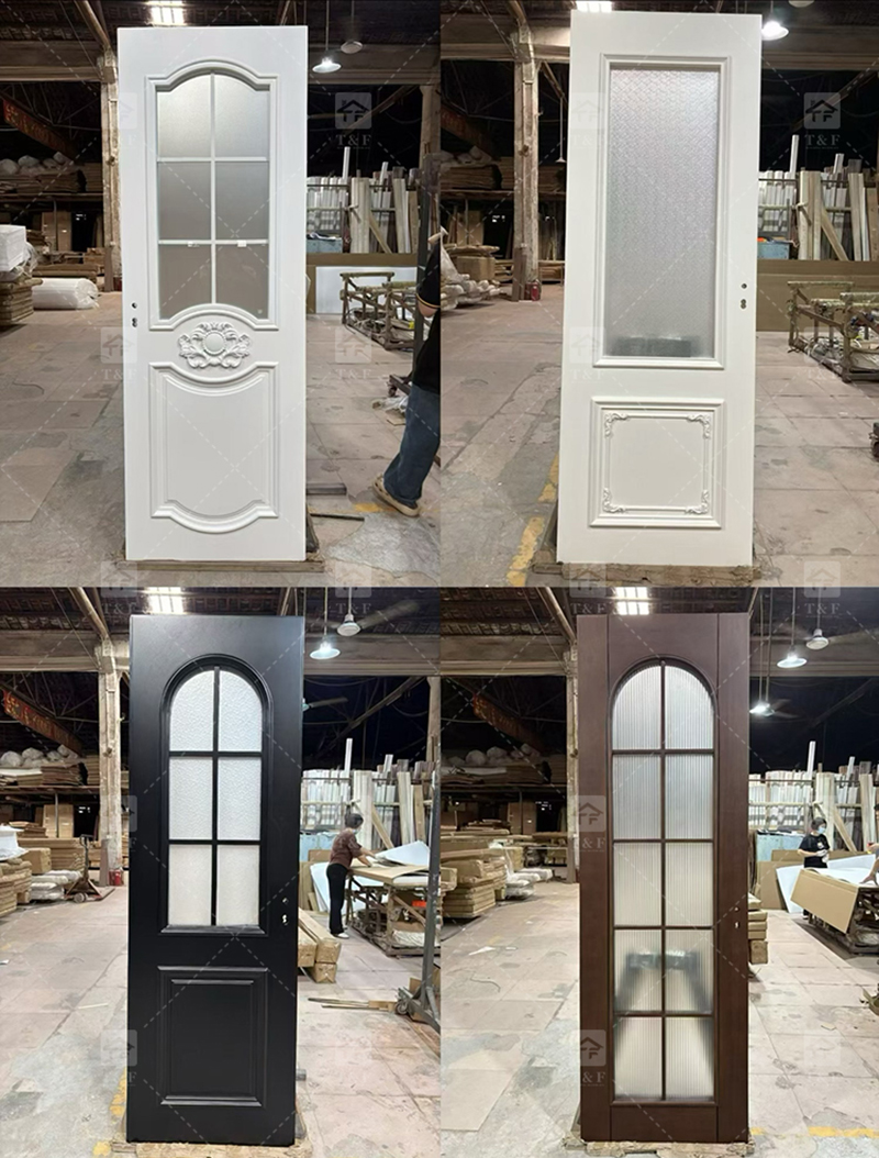 Modern Interior Wooden Door With White Paint 2024 New Design Door