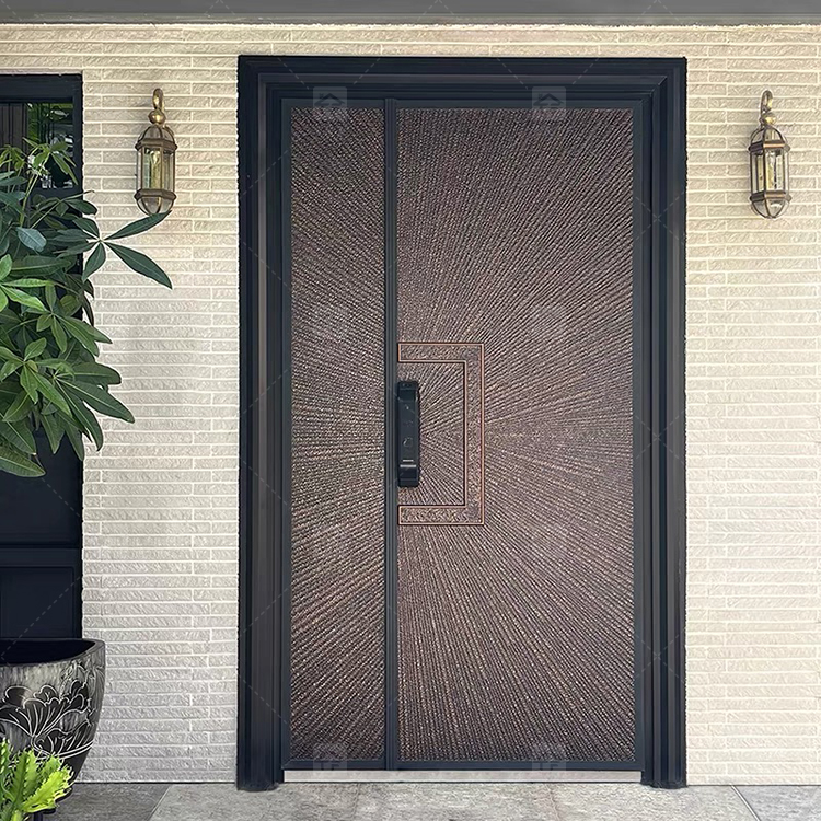 Modern Design Security Steel Entry Door Exterior Security Doors Homes Rntrance Villa Security Entrance Doors