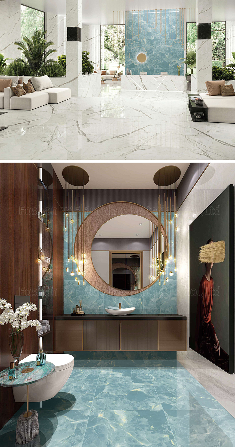 Luxury Marble Tile 60x120 Carreaux Sol Bathroom Living Room Glazed Polished Porcelain Wall  Floor Tiles