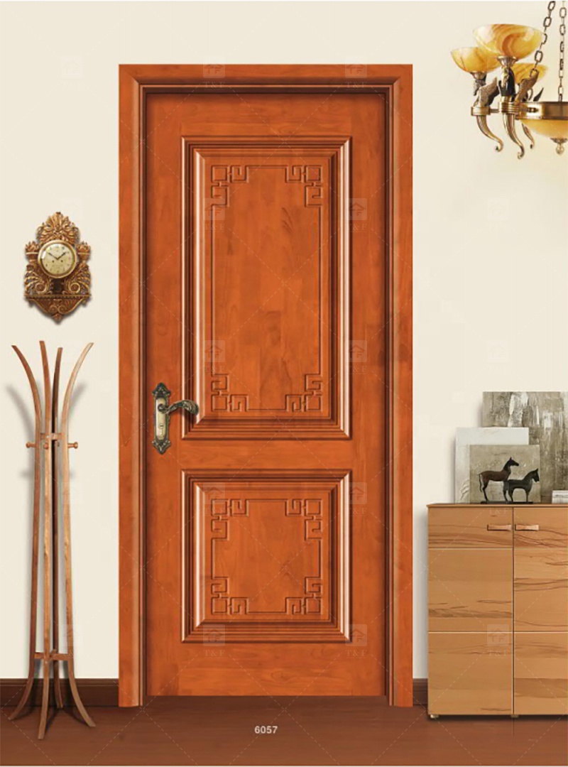 Wholesale High Quality Solid Wood Door for Apartments Door with Unique Style