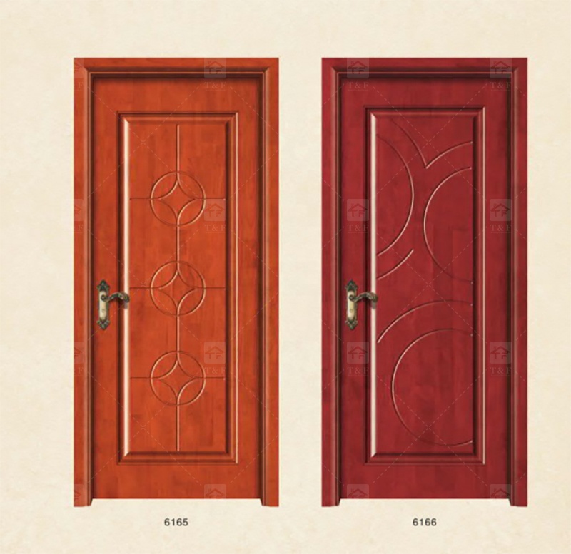 Wholesale High Quality Solid Wood Door for Apartments Door with Unique Style