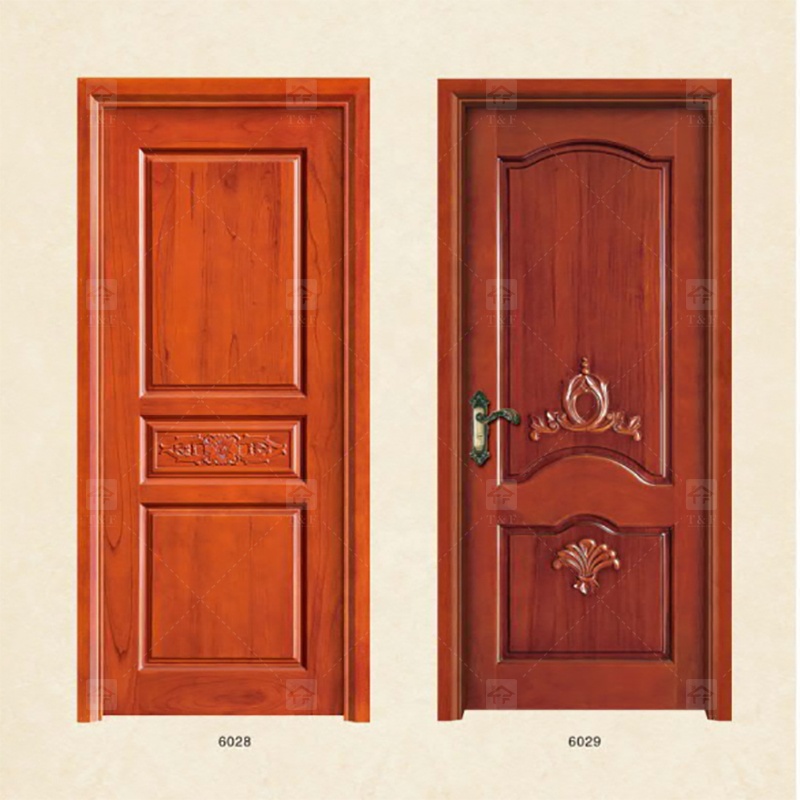 Wholesale High Quality Solid Wood Door for Apartments Door with Unique Style