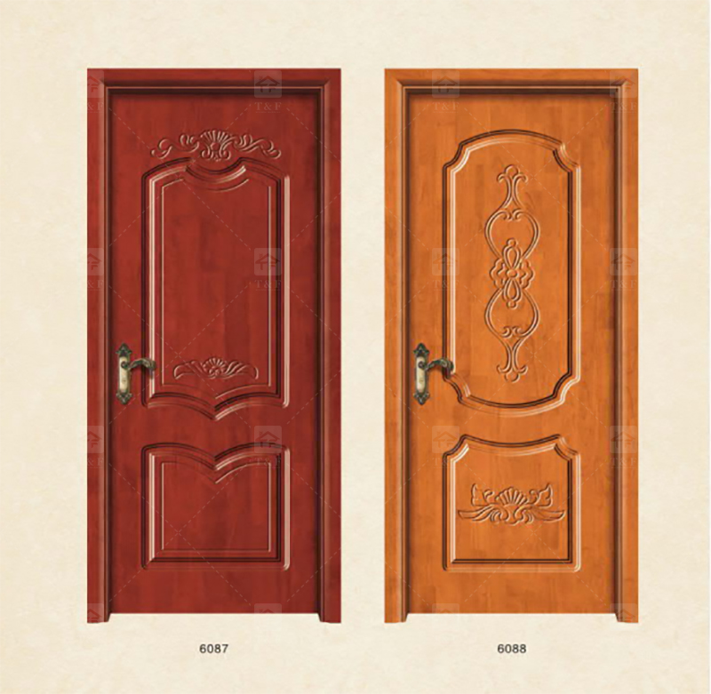 Wholesale High Quality Solid Wood Door for Apartments Door with Unique Style