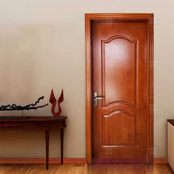 Wholesale High Quality Solid Wood Door for Apartments Door with Unique Style
