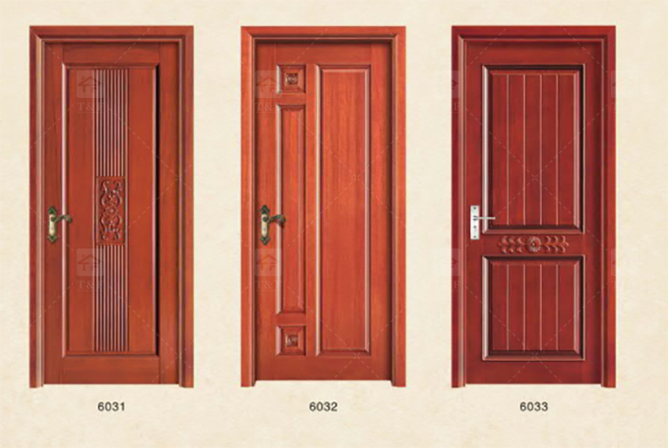 Wholesale High Quality Solid Wood Door for Apartments Door with Unique Style