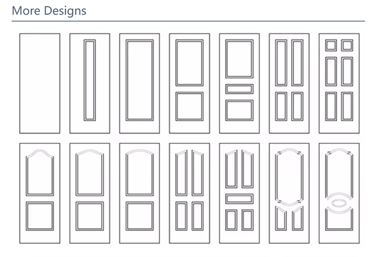 Wholesale High Quality Solid Wood Door for Apartments Door with Unique Style