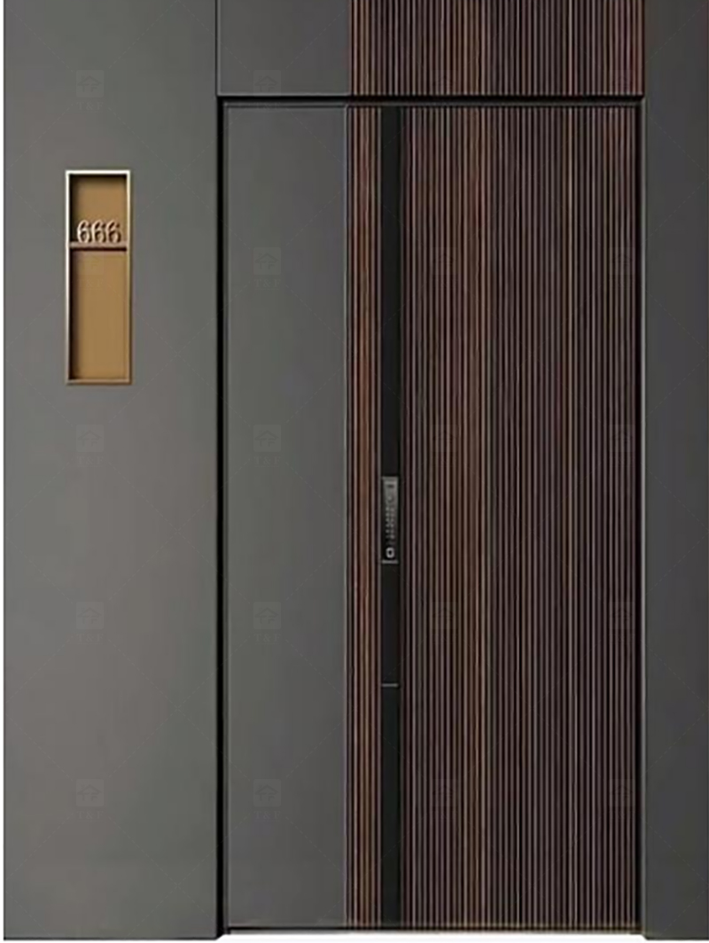 Modern Design Villa Stainless Steel High Quality Residential Security Door