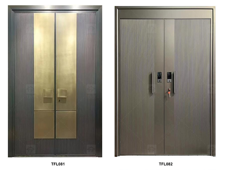 Modern Design Villa Stainless Steel High Quality Residential Security Door