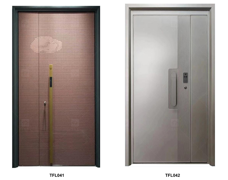 Modern Design Villa Stainless Steel High Quality Residential Security Door