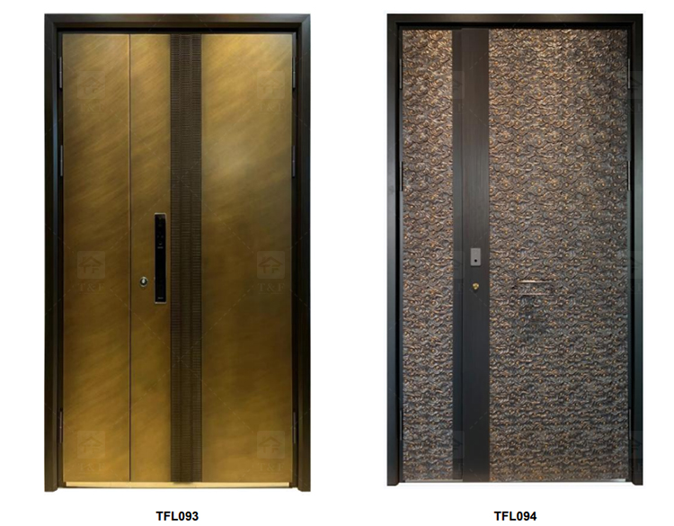 Modern Design Villa Stainless Steel High Quality Residential Security Door