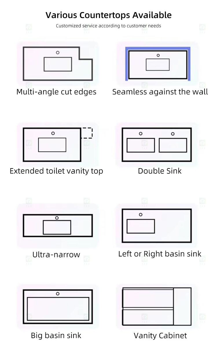 Hot Selling Bathroom Washbasin Cabinet Vanity Set With Smart Lighted Mirror and Sintered Stone Sink