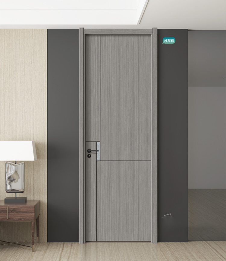 Ashion Solid Wood Door Modern Latest Design Door Formaldehyde Free Interior Modern Bedroom Doors for Houses