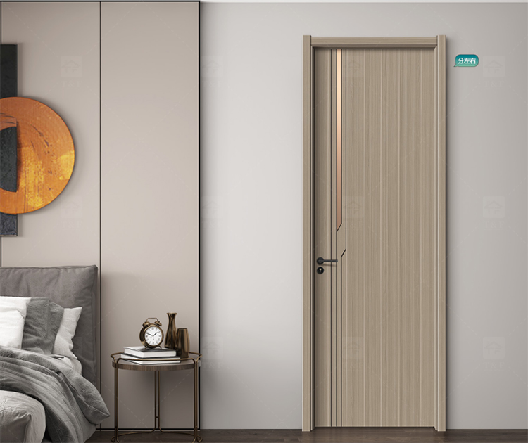Ashion Solid Wood Door Modern Latest Design Door Formaldehyde Free Interior Modern Bedroom Doors for Houses