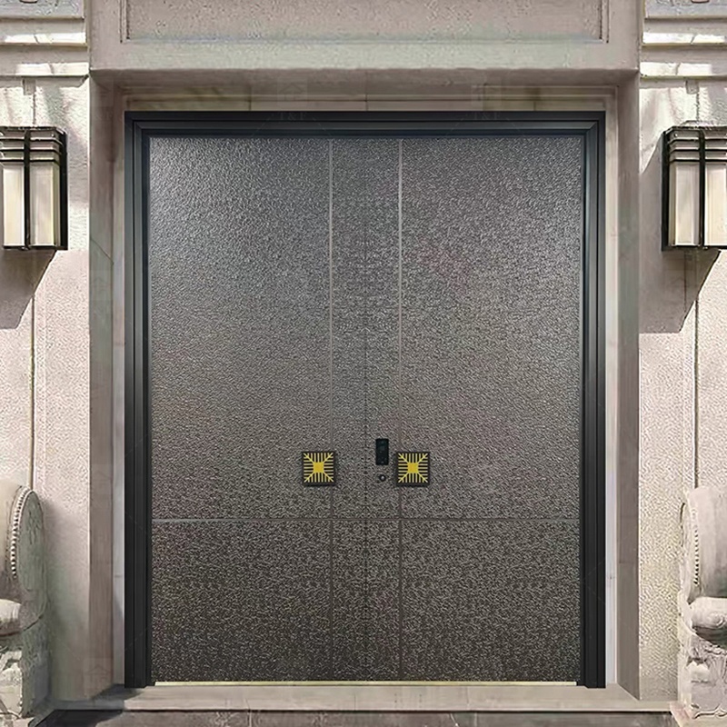 Luxury Double Exterior Doors Front Entrance Modern Door Exterior Entrance Door for Villia