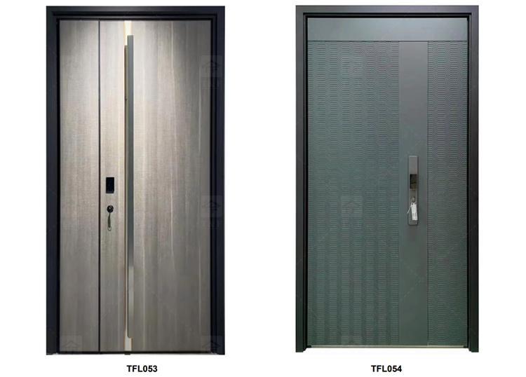 Luxury Double Exterior Doors Front Entrance Modern Door Exterior Entrance Door for Villia