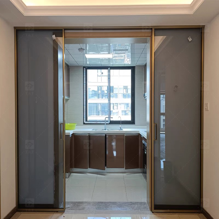New Design Living Room Porte Coulissante Glass Sliding Doors Soundproof Interior Sliding Door