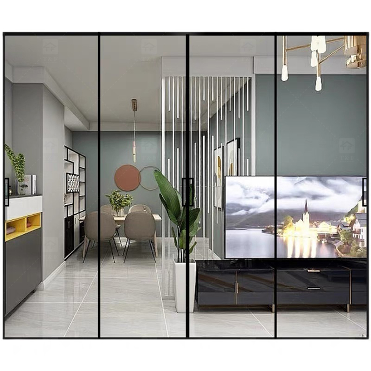New Design Living Room Porte Coulissante Glass Sliding Doors Soundproof Interior Sliding Door
