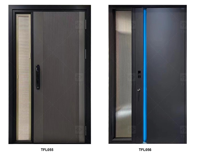 Wholesale Best Modern Design Luxury Interior and Exterior Security Doors Waterproof Hot Sale House Exterior Steel Door