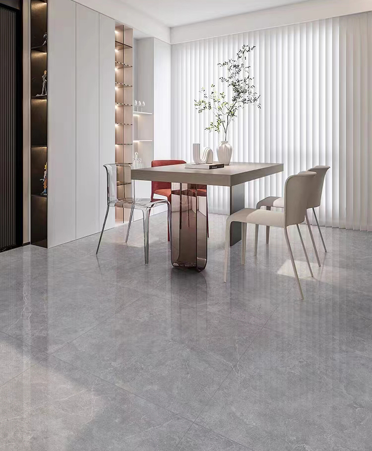 Foshan 60x60 Porcelain Floor Carrelage Light Gray Carreaux Sol Marble Tiles for Bathroom Floor and Wall Tiles
