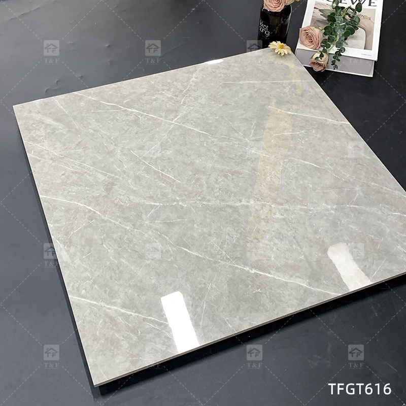 Foshan 60x60 Porcelain Floor Carrelage Light Gray Carreaux Sol Marble Tiles for Bathroom Floor and Wall Tiles