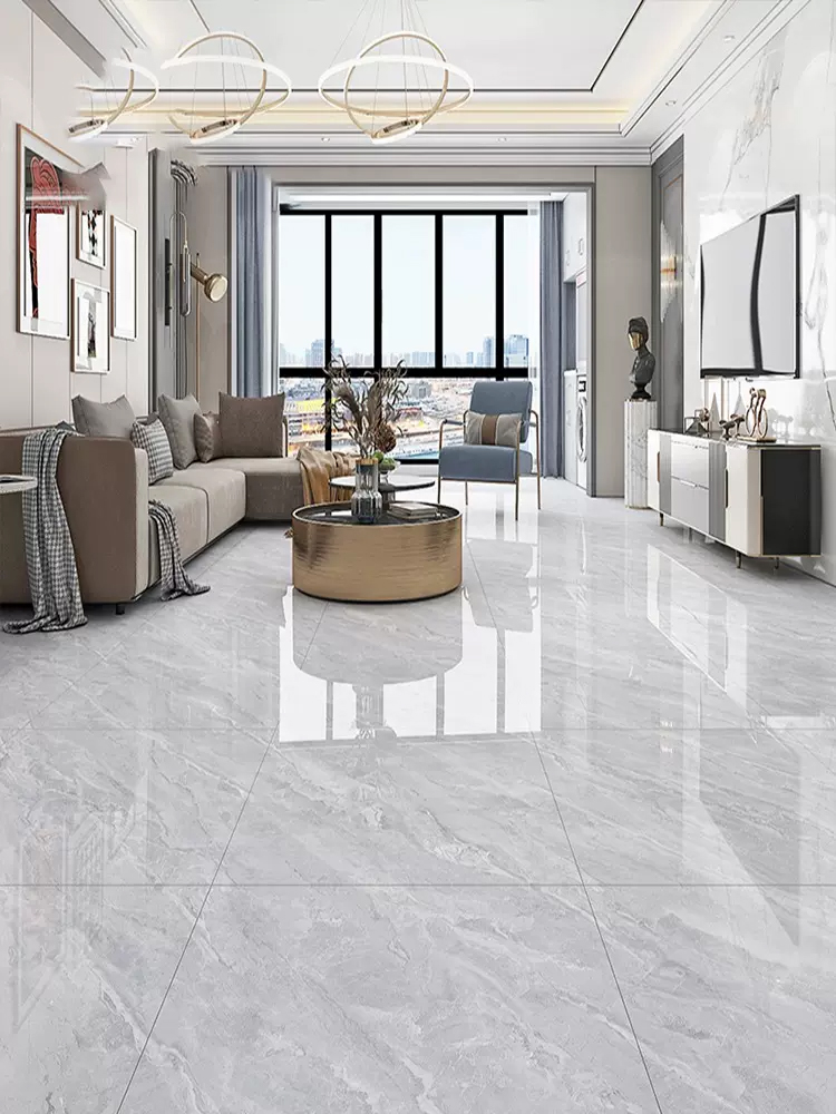 Foshan 60x60 Porcelain Floor Carrelage Light Gray Carreaux Sol Marble Tiles for Bathroom Floor and Wall Tiles