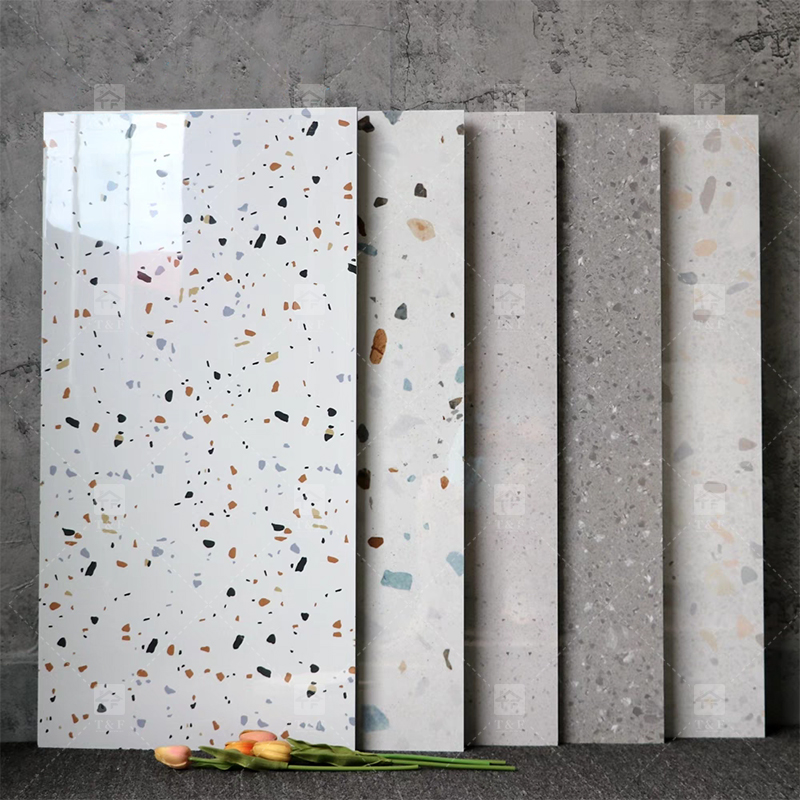 30x60 40x80 Terrazzo Tiles Ceramics for Bathroom and Toilet 12x24 Polished Glazed Kitchen Bathroom Shower Tile Wall and Floor