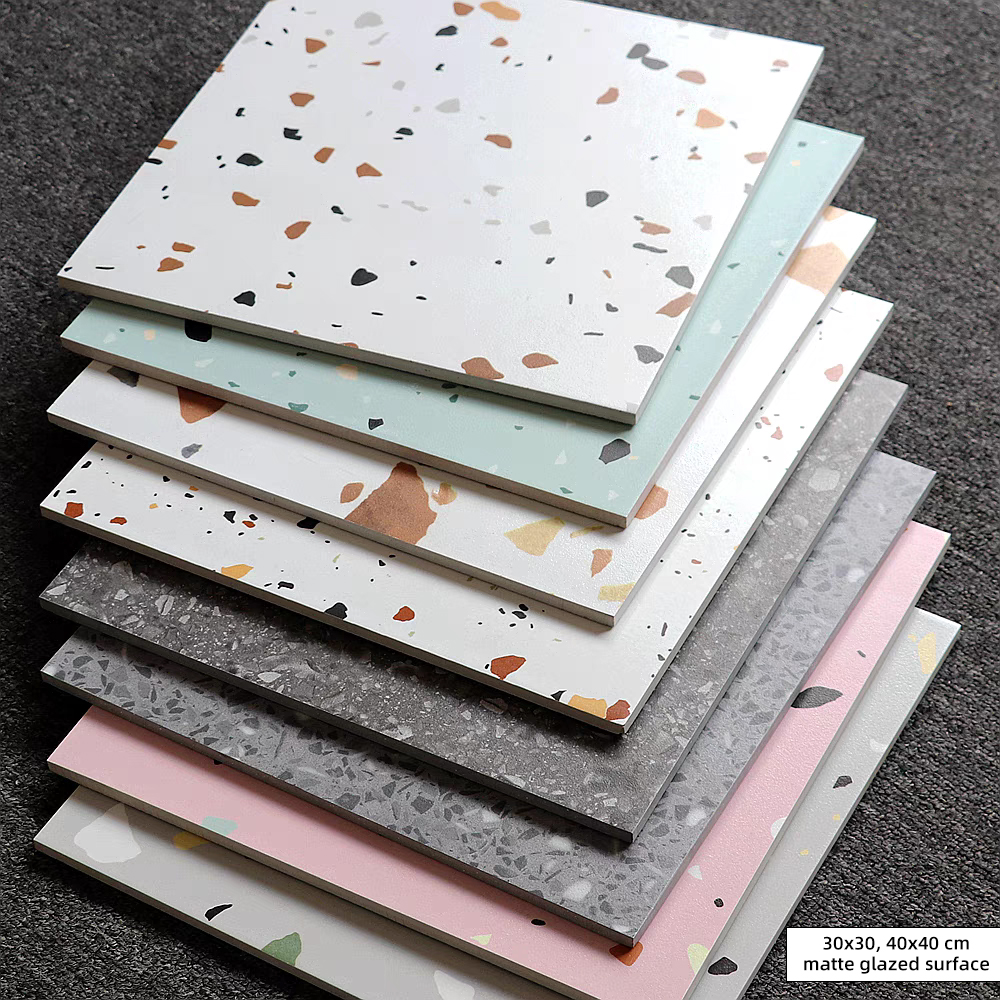 30x60 40x80 Terrazzo Tiles Ceramics for Bathroom and Toilet 12x24 Polished Glazed Kitchen Bathroom Shower Tile Wall and Floor