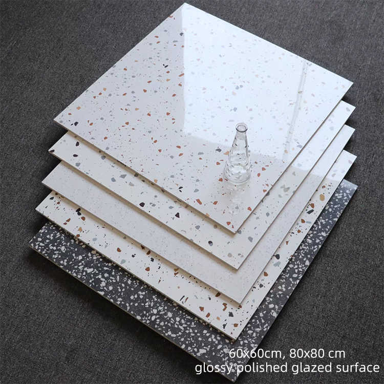 30x60 40x80 Terrazzo Tiles Ceramics for Bathroom and Toilet 12x24 Polished Glazed Kitchen Bathroom Shower Tile Wall and Floor