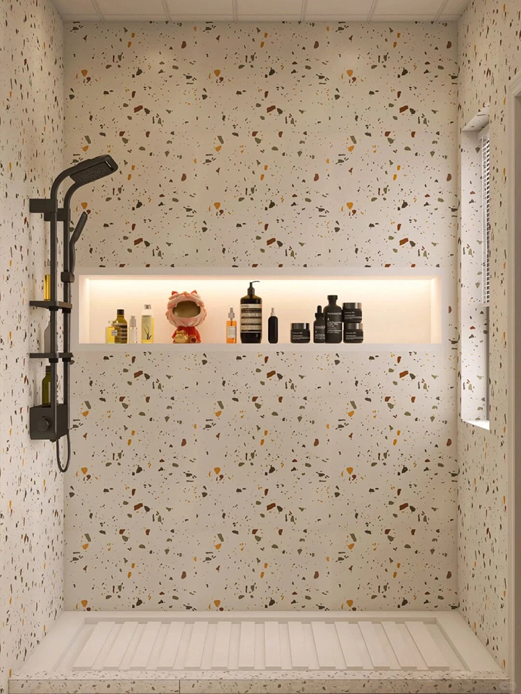 Factory Price 30x30 12x12 Rustic Terrazzo Stone Matte Glazed Ceramic Porcelain Tiles for Kitchen Bathroom Toilet Floor