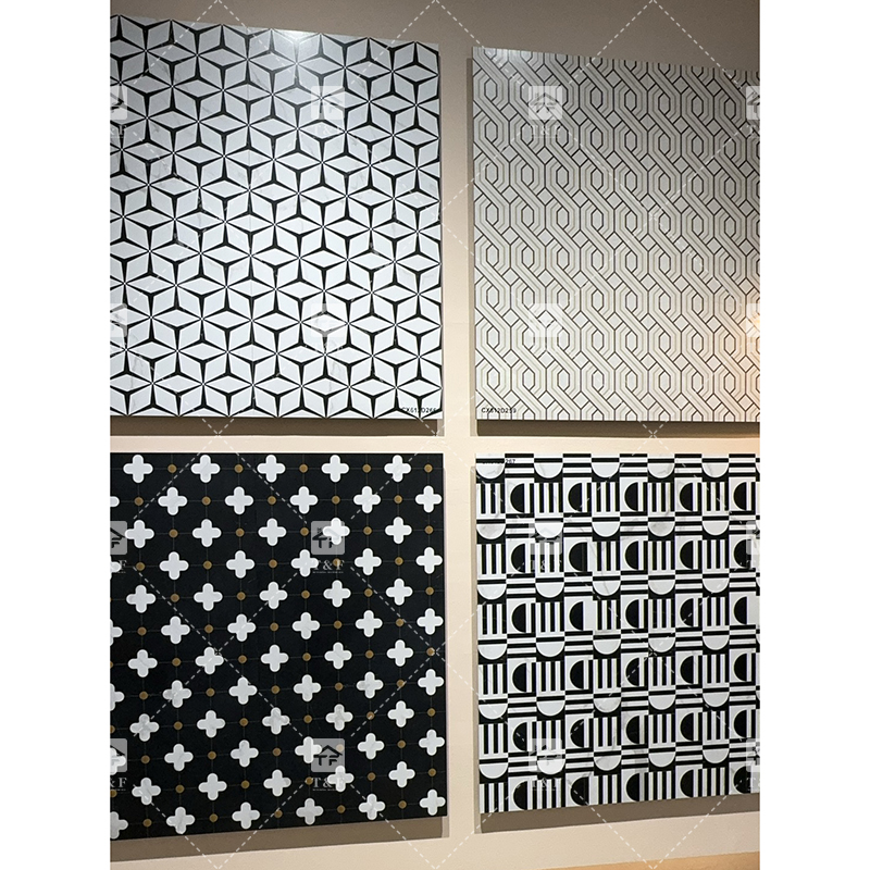 Large Formate 1200 X 600 Mosaic Patterned Porcelain Tile for Hotel Living Room Background Careaux Stone Tiles