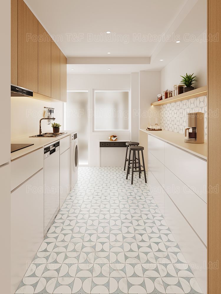 Large Formate 1200 X 600 Mosaic Patterned Porcelain Tile for Hotel Living Room Background Careaux Stone Tiles