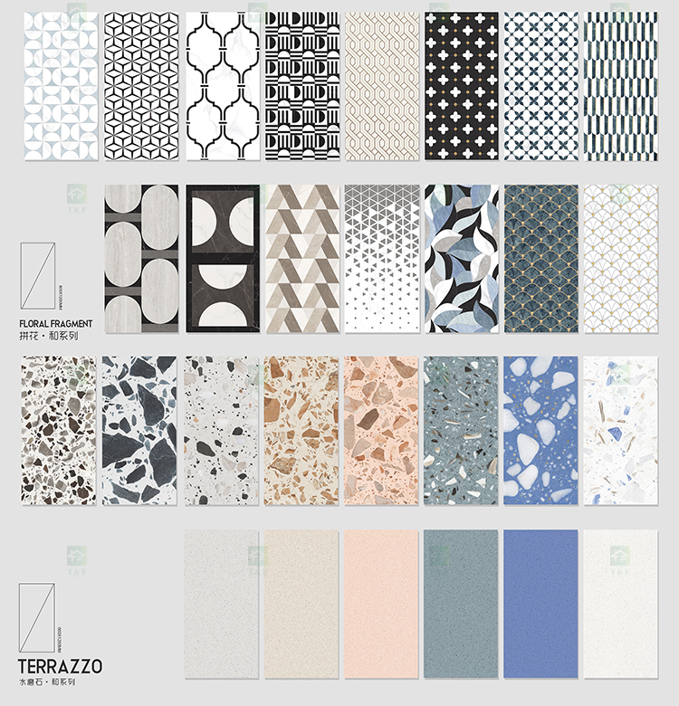 Large Formate 1200 X 600 Mosaic Patterned Porcelain Tile for Hotel Living Room Background Careaux Stone Tiles