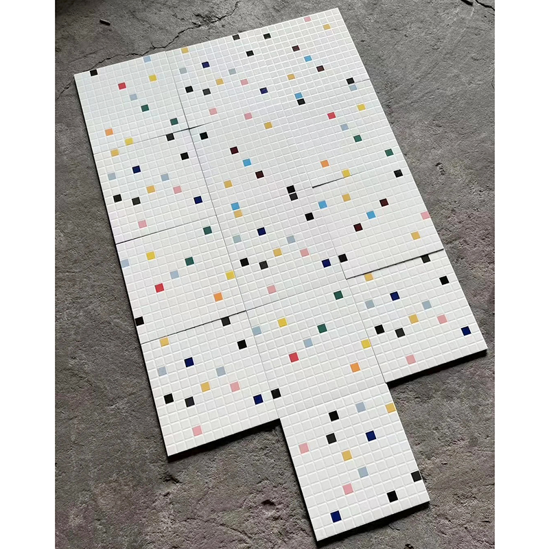 New 300x300 Porcelain White Mosaic Pattern Decorative Wall Tiles Bathroom Shower and Kitchen Floor Tiles