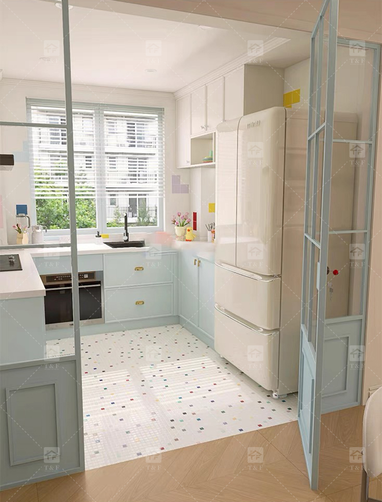 New 300x300 Porcelain White Mosaic Pattern Decorative Wall Tiles Bathroom Shower and Kitchen Floor Tiles