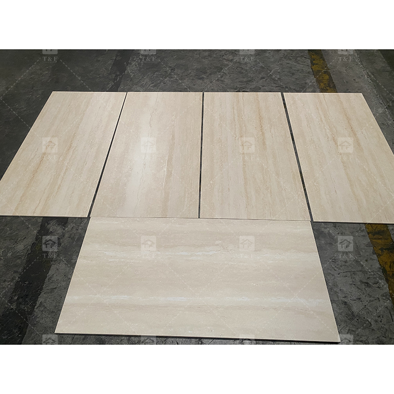 1200x600 Large Format Travertine Look Porcelain Tiles for Bathroom Living Room Wall Tile Floor