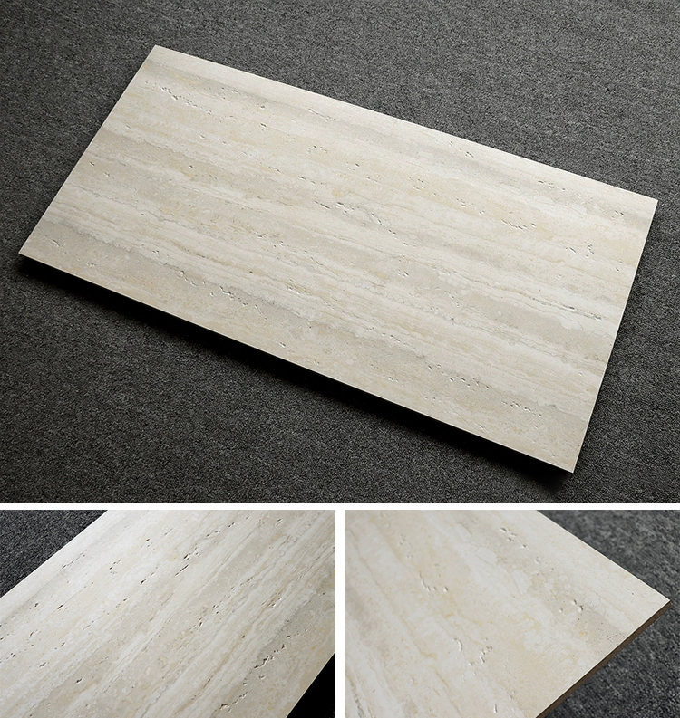 1200x600 Large Format Travertine Look Porcelain Tiles for Bathroom Living Room Wall Tile Floor
