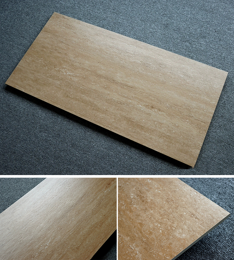 1200x600 Large Format Travertine Look Porcelain Tiles for Bathroom Living Room Wall Tile Floor