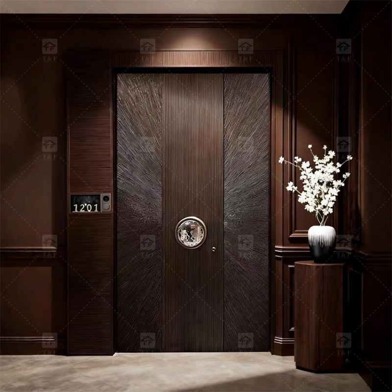 Italian Style Modern Entrance Door Waterproof Stainless Steel Aluminum Security Door for Exterior New Design for Houses