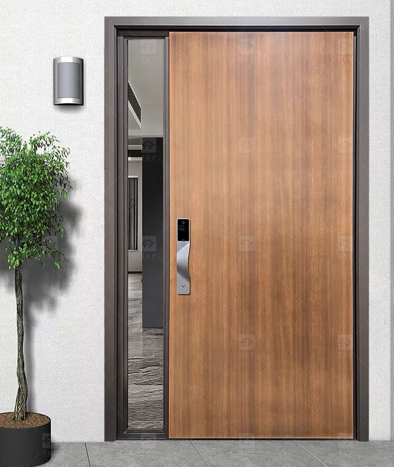 2025 High Quality New Cast Aluminum Doors Waterproof Modern Sound Insulation Anti-theft Measures for Home Entrance Armored