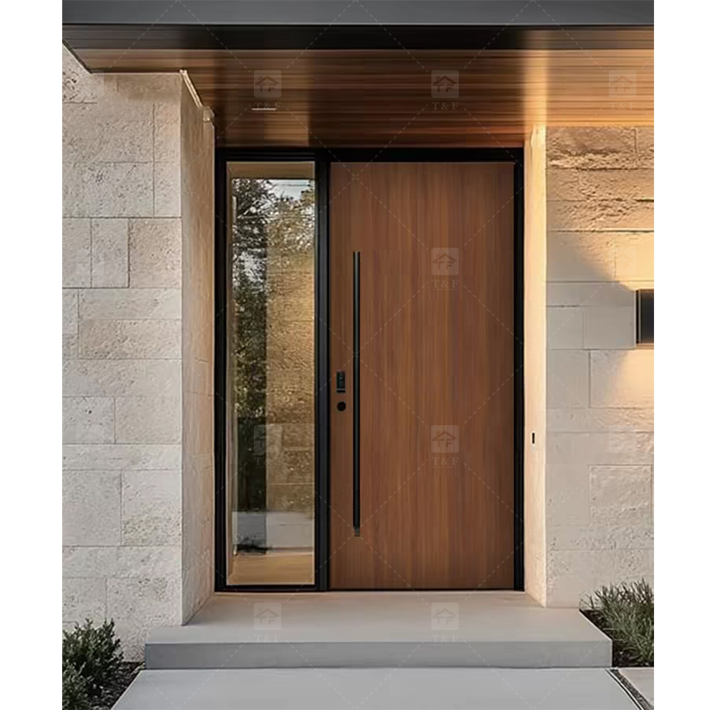 2025 High Quality New Cast Aluminum Doors Waterproof Modern Sound Insulation Anti-theft Measures for Home Entrance Armored